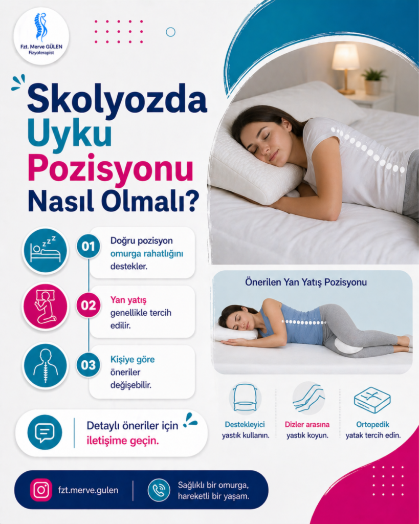 SKOLYOZDA UYKU POZİSYONU