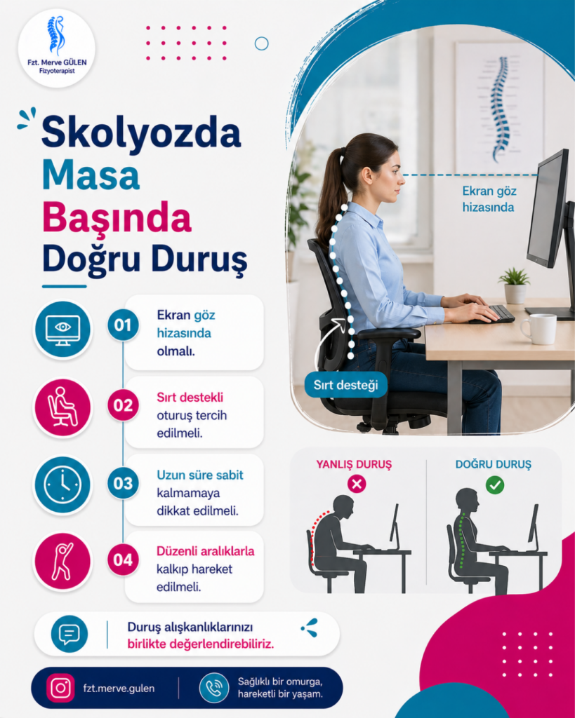 MASA BAŞINDA DOĞRU DURUŞ